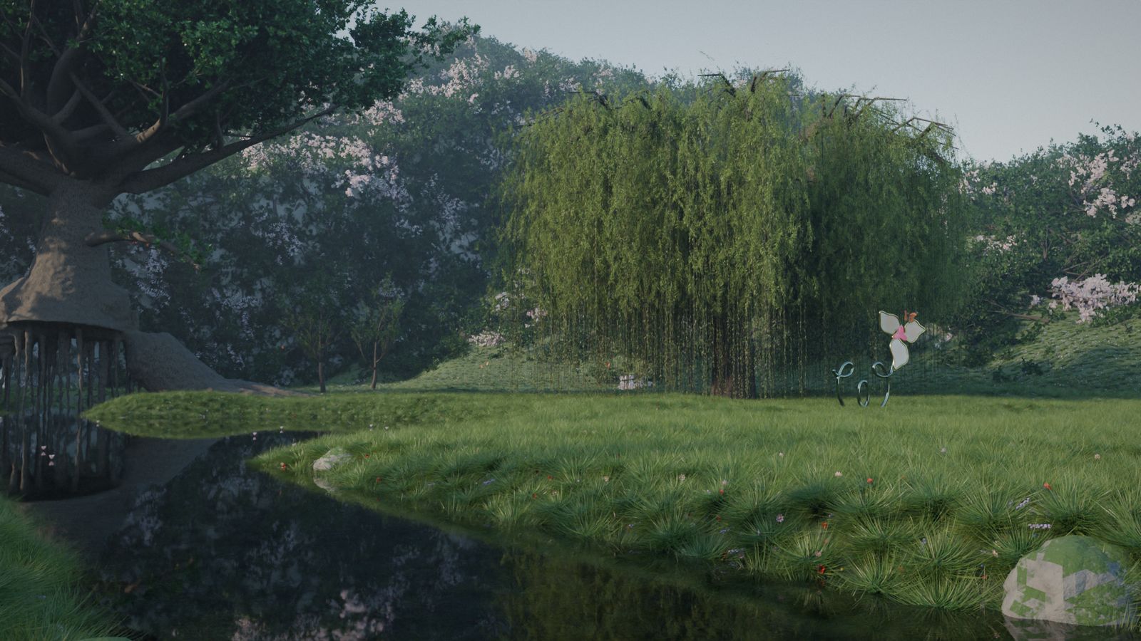 The mirror pond